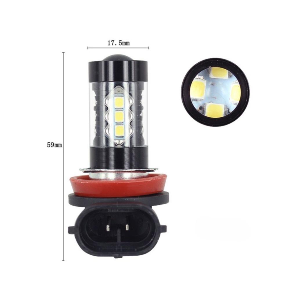 2Pcs 12V-24V Daytime Running Lights H11 Compatibility Car LED Bulbs High Power LED Bulbs For Cars