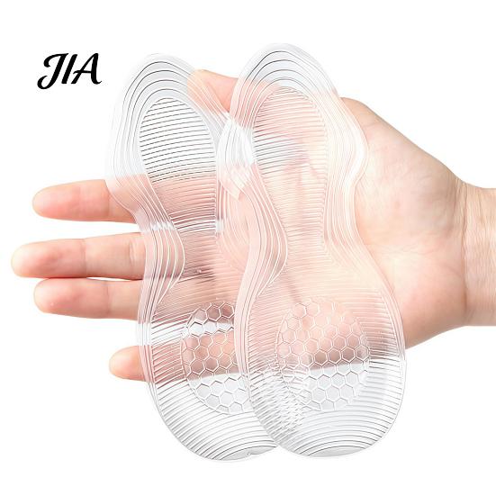 Стельки-подпяточники для туфель на высоком каблуке, 1 пара, гелевые вставки в форме тыквы, противоскользящие самоклеящиеся подушечки для обуви, прозрачные вкладыши для босоножек, балеток и кроссовок,