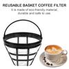 Reusable Coffee Filter Brewer Tool Refillable Basket Cup Style Coffee Machine Strainer Mesh Coffee Maker Accessories