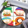 South Park Cartoon pattern round rug,Carpet Rug for Living Room Bedroom Playroom ,Non-slip Floor Mat,Holiday Gifts and Birthday Gifts.