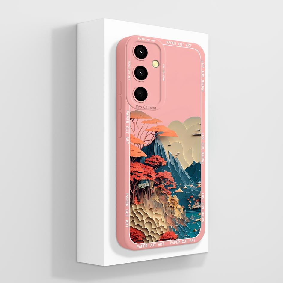 Cover For Samsung Galaxy A35 M55 S24 Ultra M34 S22+ S21 FE S20 Case Fashion Design Shockproof Liquid Soft Silicone High Quality Phone Bags For Samsung