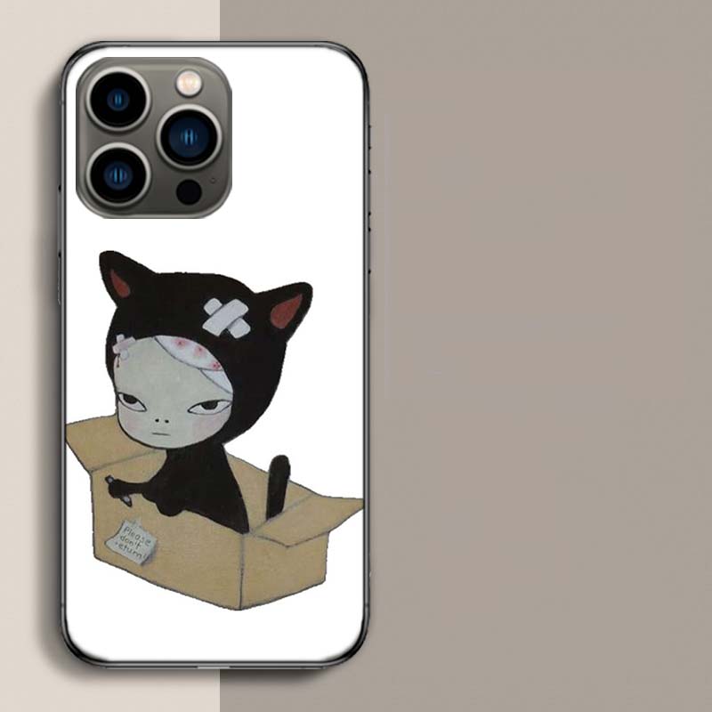 Милый Чехол для Телефона с Рисунками Нары Ёситомо Для Iphone 17 Air 15 Pro 14 Plus 16 Pro Max 17E 16E 12 13 Mini 11 Чехол Милый Fundas