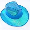 Colorful LED Luminous Cowboy Hat Pearlescent Western Cowboy Hat Neon Halloween Hats  Kids