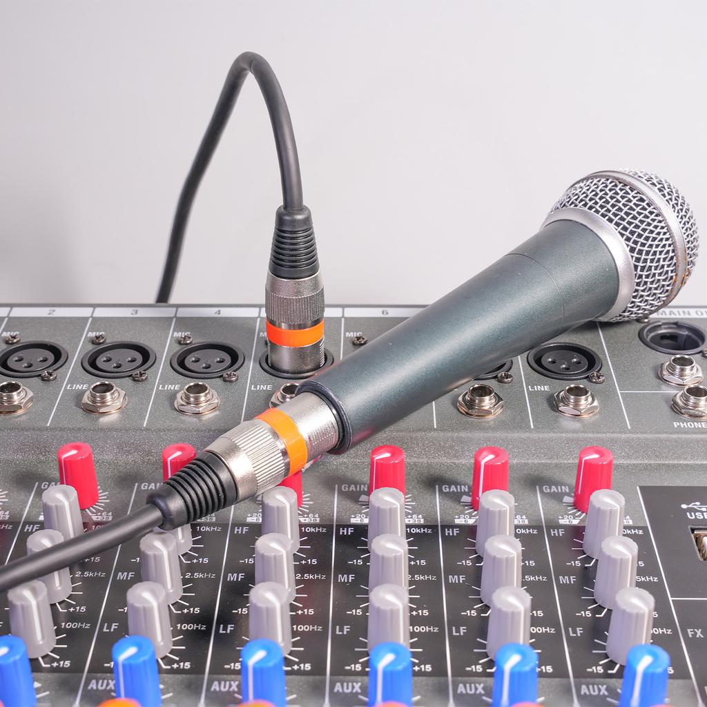 10 шт. 1,5 м/5 футов XLR-кабель DMX сценический световой кабель 3-контактный XLR штекер-мама черный разъем из ПВХ для микрофона