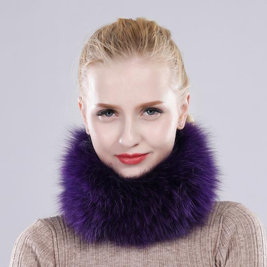 Новый шарф из натурального лисьего меха, меховые повязки на голову, женские зимние кольца, шарфы из лисьего меха, роскошные утеплители для шеи, хорошие эластичные глушители из 100% натурального меха