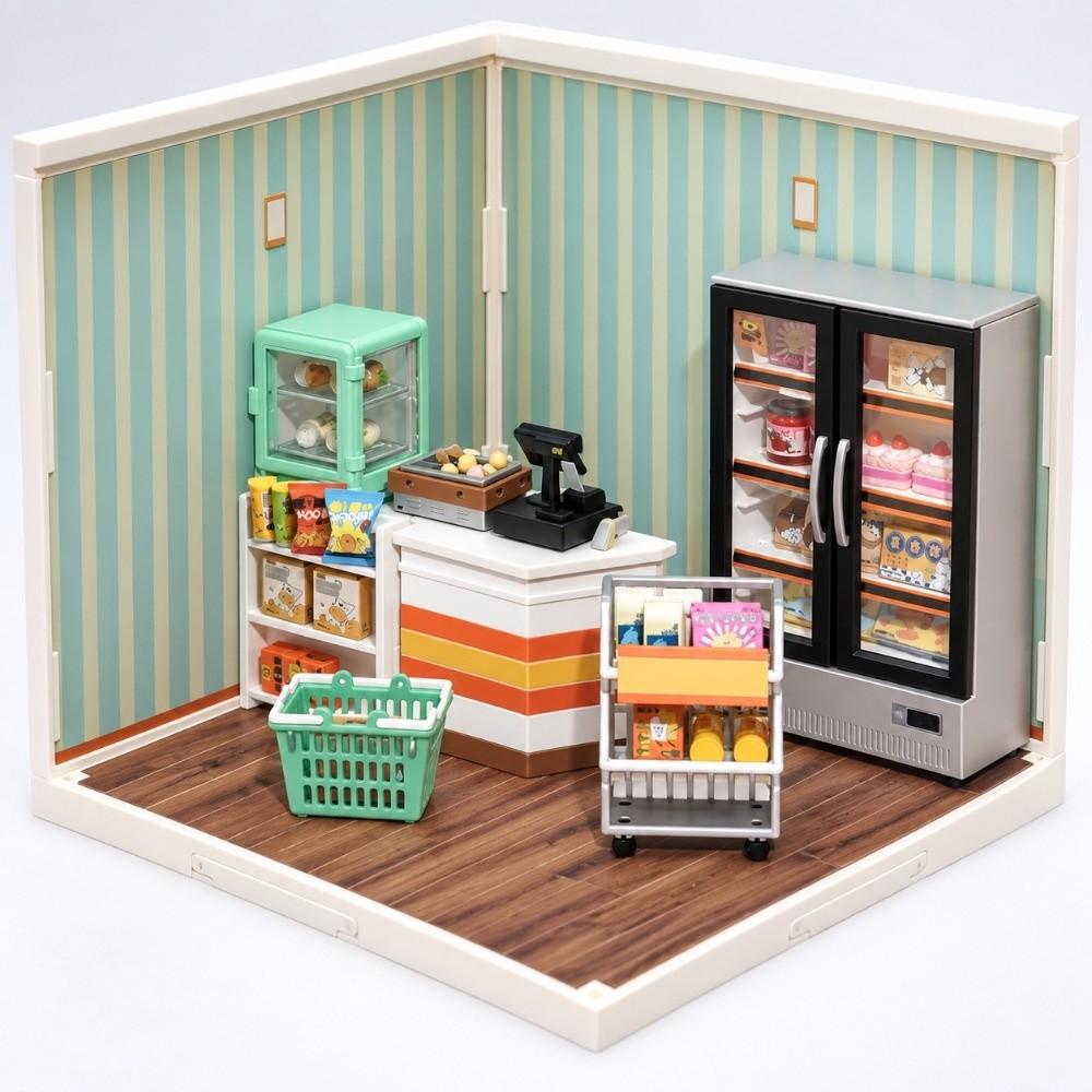 DIY Dollhouse Backdrop Three-Sided Miniature Room Dollhouse Accessories Dollhouse Hobbyists