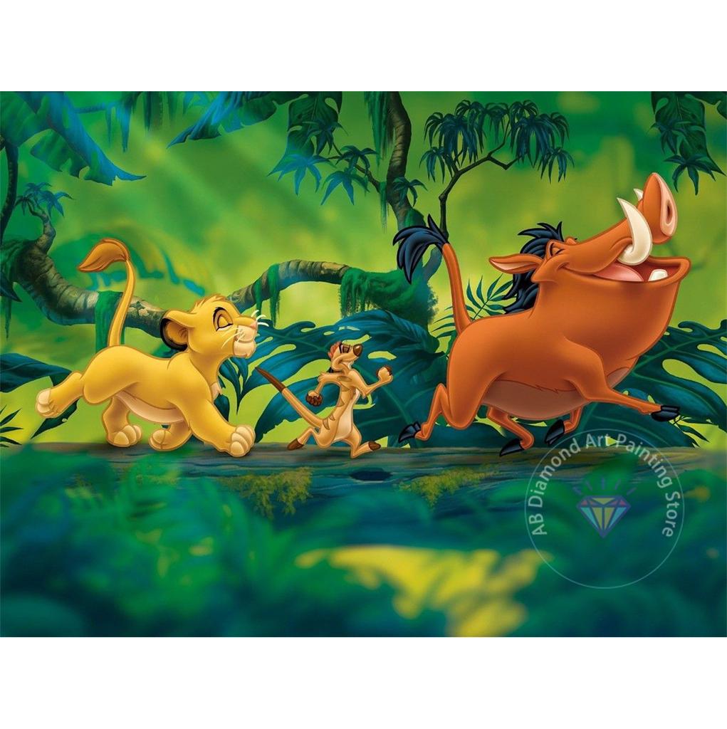 Набор для алмазной живописи «Король Лев» 5D DIY Алмазная вышивка крестом Искусство ручной работы Подарки для взрослых и детей Домашний декор