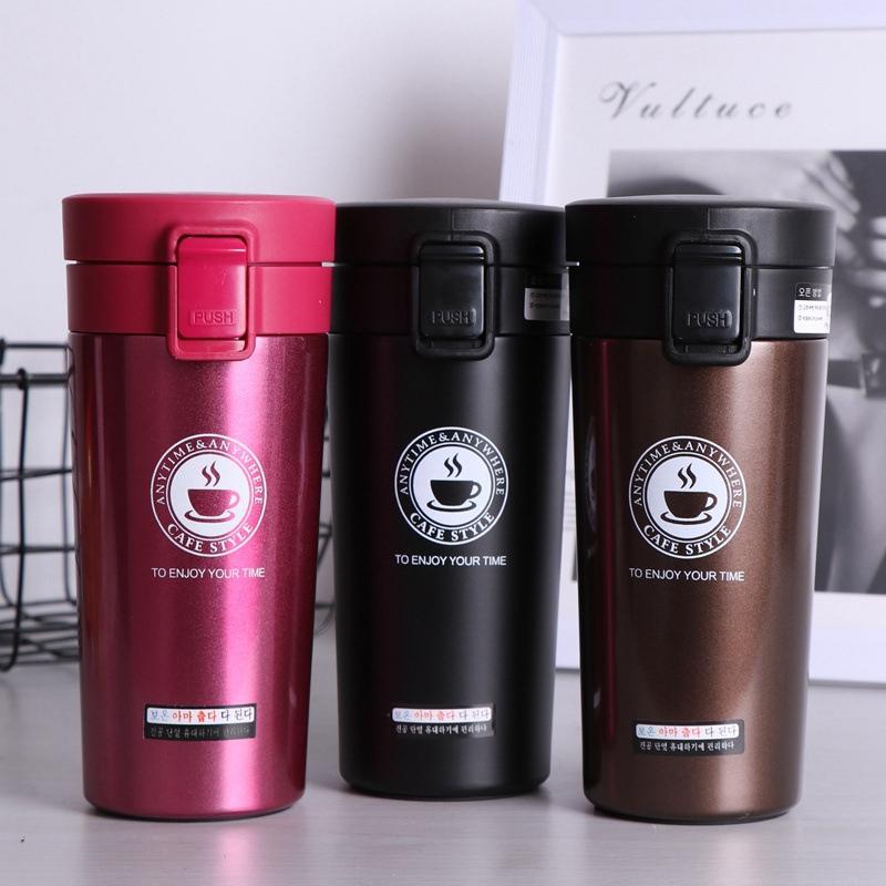 Thermos Coffee Mug Double Wall Stainless Steel Tumbler Vacuum Flask Bottle Thermo Tea Mug Travel Thermos Mug Thermocup