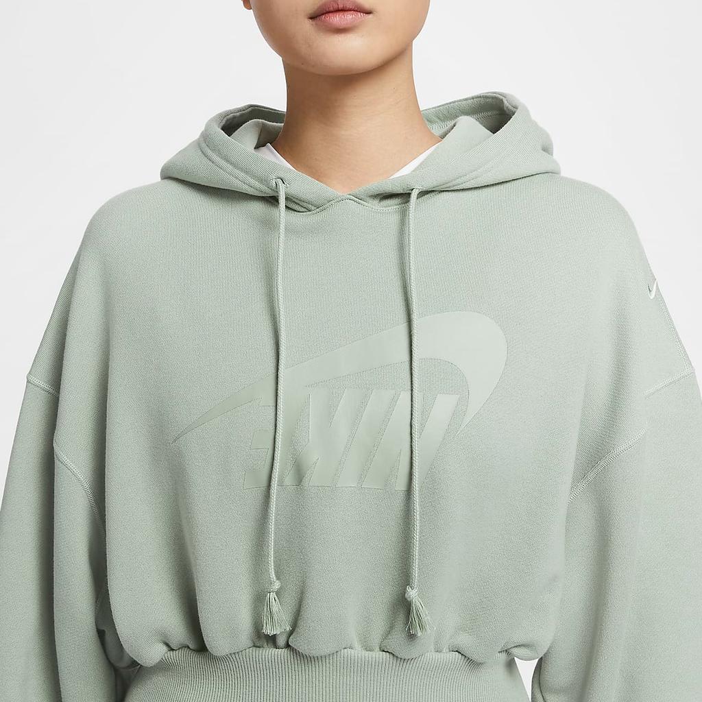 Nike Спортивная толстовка с принтом, повседневная, удобная, короткая, с капюшоном, FV7778-370