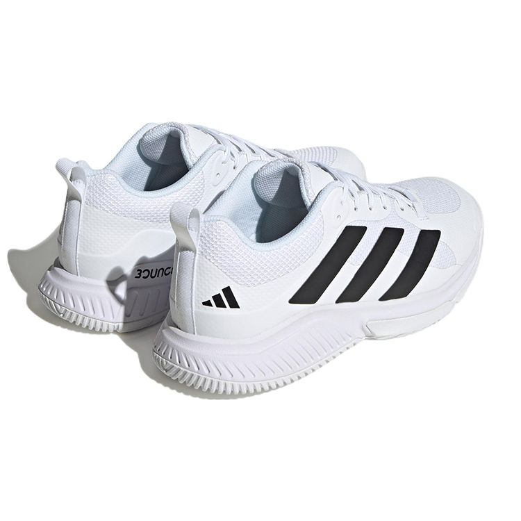 adidas Кроссовки Court Team Bounce 2.0 белые черные унисекс Cloud-White Core-Black HR1239
