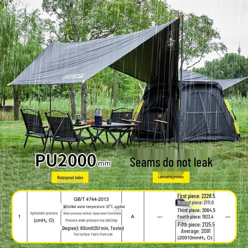 Automatic 2-in-1 Blackout Camping Tarp Tent