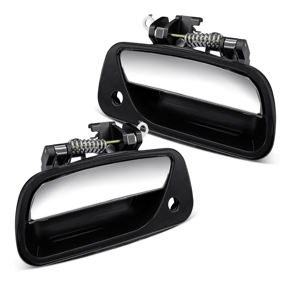 LH & RH Side Exterior Door Handle Chrome Lever For 93-98 Toyota T100 TO1311135