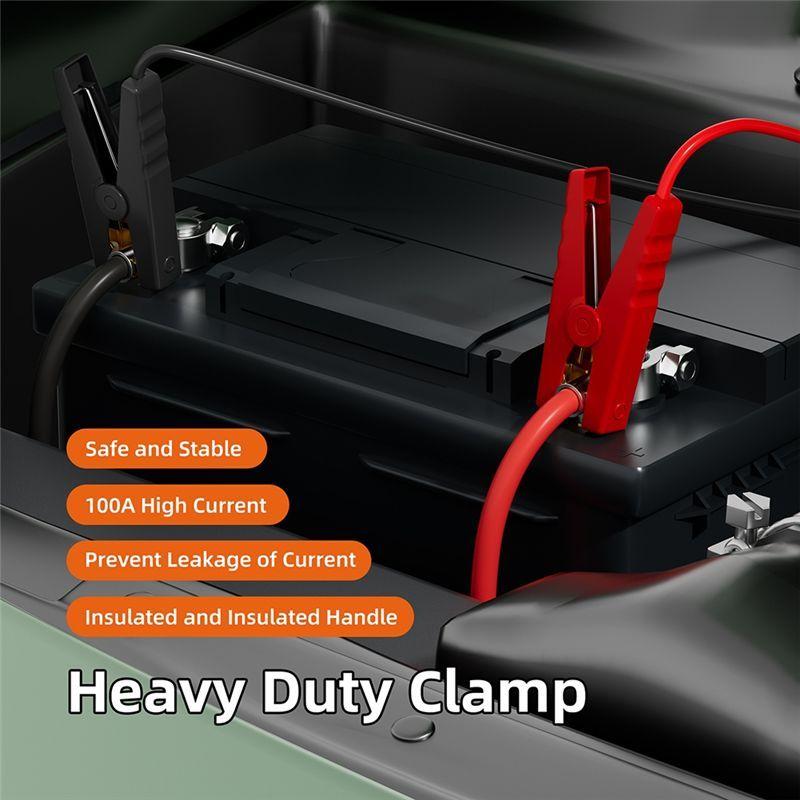 NEW HOT In Stock-Auto Emergency Jumper Cable For 18V Li- Battery Jump Starter Adapter Car Booster Cables