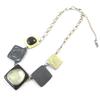 [J2753] - Designer Necklace 'Les Acidulés' Black Gray White