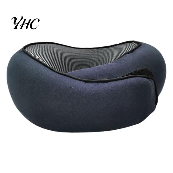 Adjustable Neck Pillow Memory Foam Travel 360 Degree Support U-Shaped Car Airplane with Fastener Tape Nap