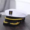 Adult Yacht Military Hats Boat Skipper Ship Sailor Captain Costume Hat Adjustable Cap Berets Newsboy Caps Navy Marine Admiral for Men Women