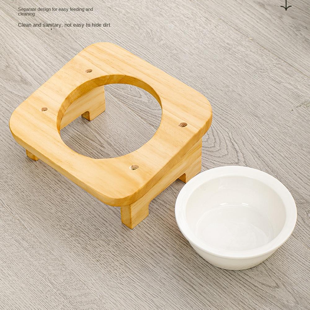 Съемная приподнятая кормушка для домашних животных Защищает шейный отдел позвоночника Наклонная миска для кошек Кролик