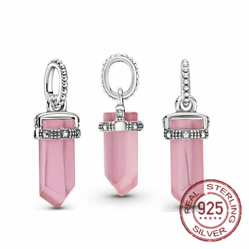 S925 Стерлингового Серебра Аист и Мерцающие Звезды Мотаться Шарм Подходит Оригинальный Модный Браслет S925 Женские Ювелирные Изделия Подарок