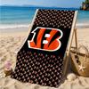 Cincinnati-Bengals Helmet Beach Towel, Microfiber Beach Towel, Perfect For Pool, Beach, Travel, Home Decor Beach Party Fan gifts
