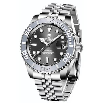 Сделано в SEIKO NH35 Автоматические Механические Часы с Водой Керамика Нержавеющая сталь Сапфир Pagani Design Мужские Часы, Япония, Механизм,