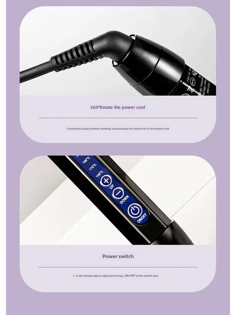 Anti-Scalding Dual-Purpose Electric Curling & Straightening Hair Comb