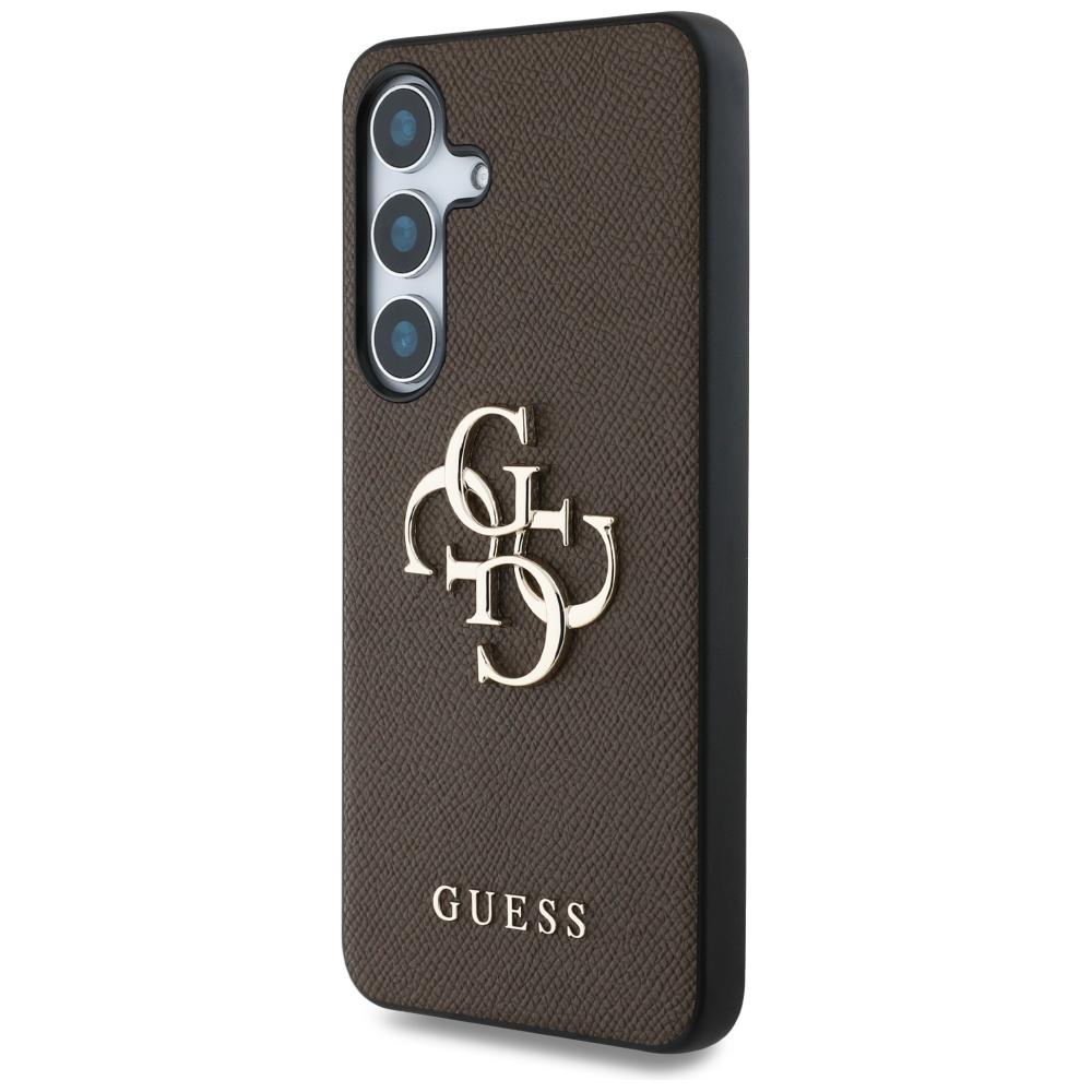 Etui do Samsung Galaxy S25 Plus Guess Grained 4G Classic Brązowe