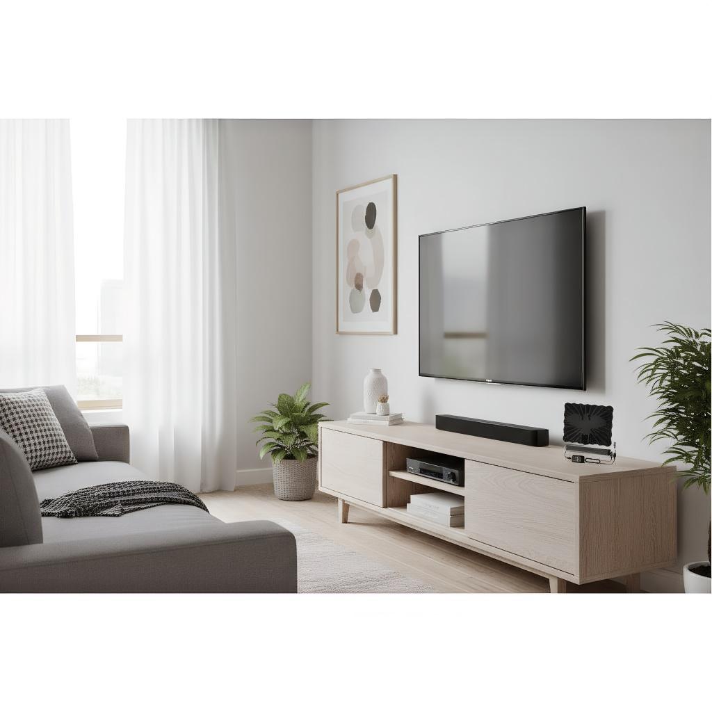 HD Цифровая ТВ Антенна Маленькая Внутренняя Наружная - Поддержка 4K 1080P для Смарт и Старых Телевизоров Бесплатные Местные Каналы