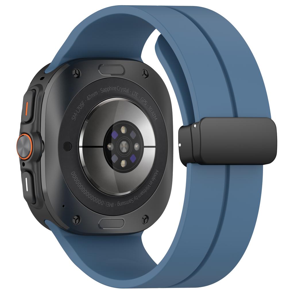 Магнитный D-образный ремешок для Galaxy Watch Ultra, Спортивный силиконовый ремешок для Samsung Galaxy Watch Ultra 47 мм, Браслет