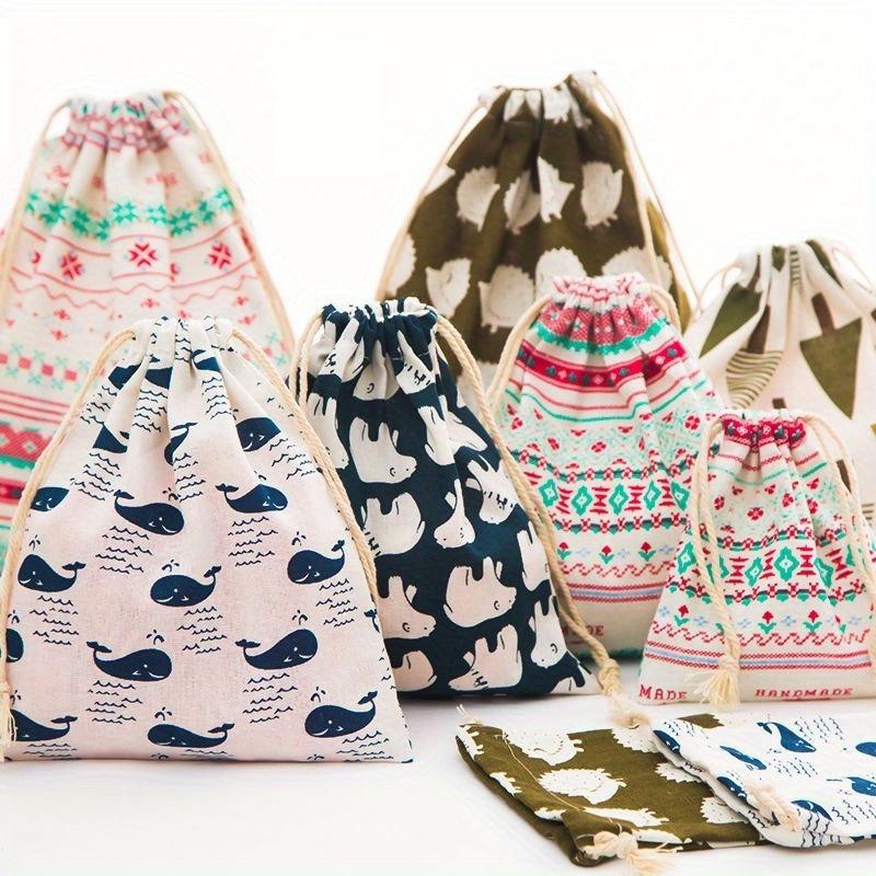 1 шт. хлопковая сумка для хранения на шнурке, сумки для белья, дома и путешествий