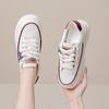New Women Casual Shoes White Pu Lace-Up Woman Sneakers Fashion Korean Version Women Tennis Shoes Platform Sneakers