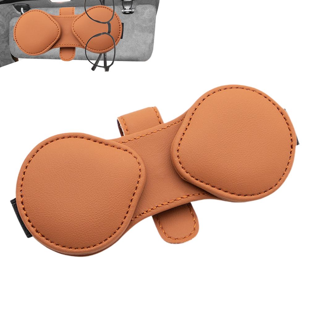 Вешалка для очков, магнитный держатель для хранения очков из искусственной кожи, держатель для карточек, билетов, солнцезащитных очков для путешествий, из искусственной кожи