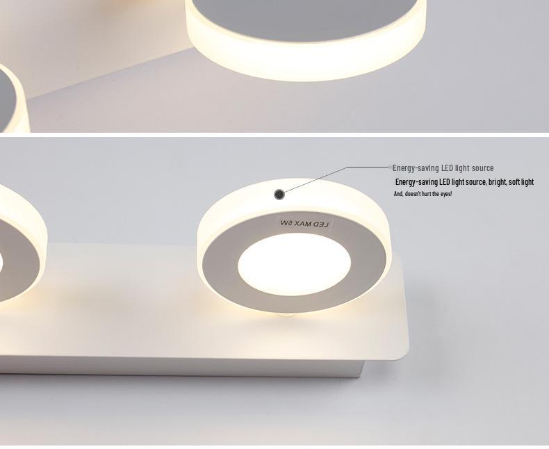 Водонепроницаемый Современный Светодиодный Светильник для Туалетного Столика в Ванной с Защитой от Запотевания и Защитой Глаз