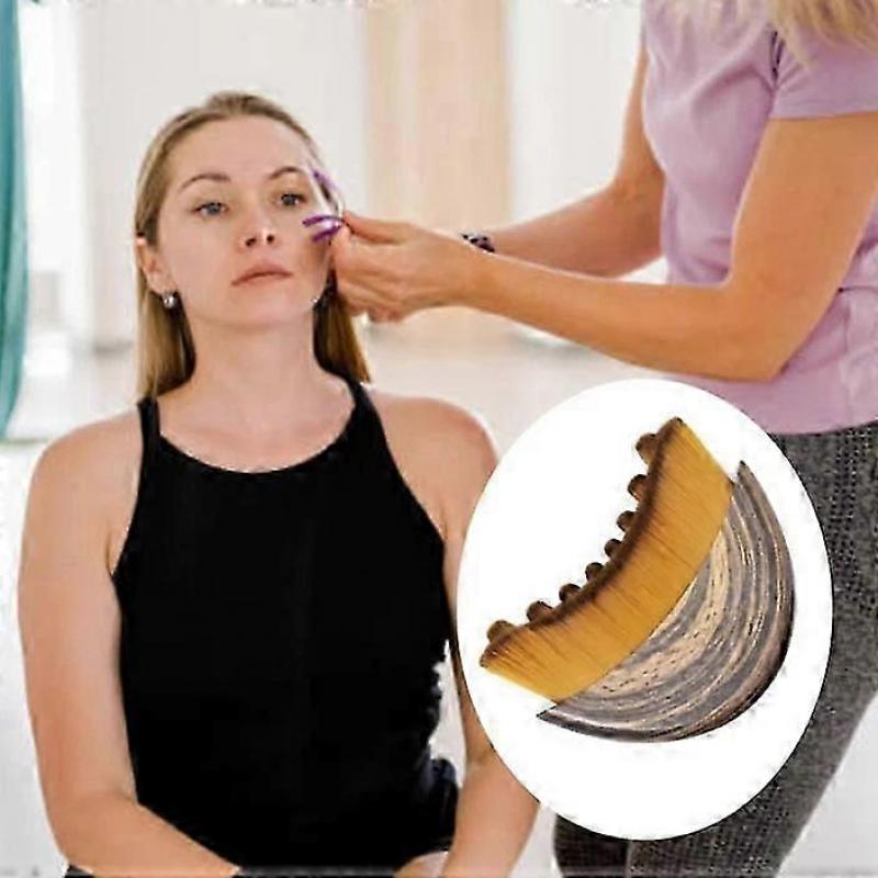 Lymphatic Contour Face Brush,Dry Brushing Face Brush,Lymphatic Drainage Massager
