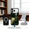 F-Пушистый и C-Милый Чехол для Телефона с Кошкой Магнитный Для iPhone17 16 15 14 13 12 Pro Max Для Magsafe Беспроводной Зарядки Чехол