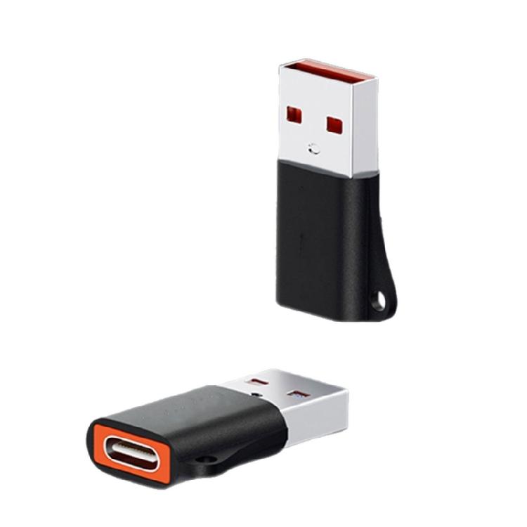 Rugged Metal USB3.0 To Type C Converter with Detachable Lanyard for Seamlessly Smartphones Laptops Connectivity