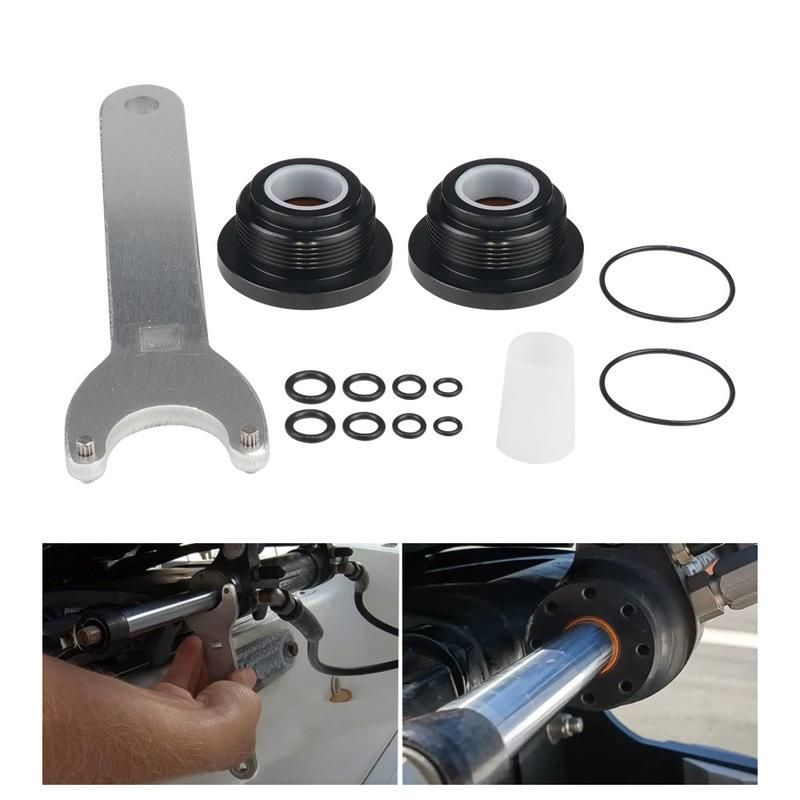 HC5345 Seal Kit - Front Mount Hydraulic Steering Cylinder Seal Kit with Pin Wrench HS5157 Fit for HC5340,HC5341,HC5342 and more