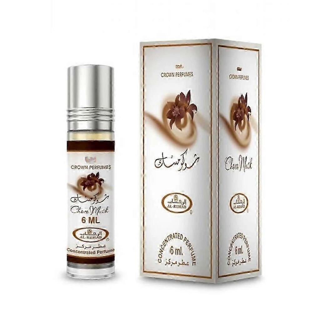 Choco Musk Perfume Oil Roll On 6ml Sweet Chocolate Scented Fragrance Oil for Women and Men with Long Lasting Scent