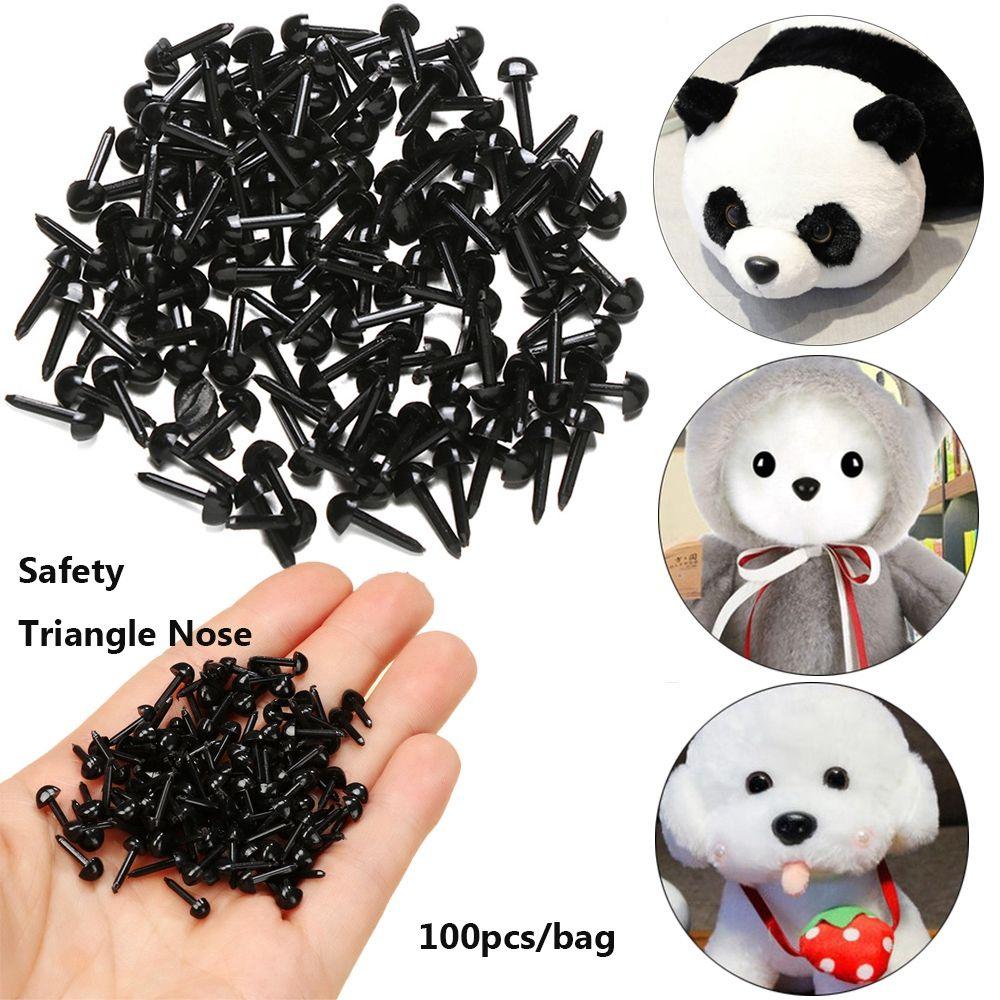 DIY Doll Animals Mini Black 4.5X5.5MM Stuffed Doll Eyes Plush Doll Eyes Safety Triangle Noses