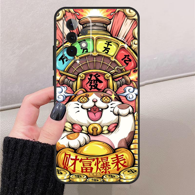 blessing lucky cat For Samsung Galaxy A55 A54 A34 A14 A16 A36 A56 A12 A32 A52 A13 A33 A53 A15 A35 A17 A57 Case