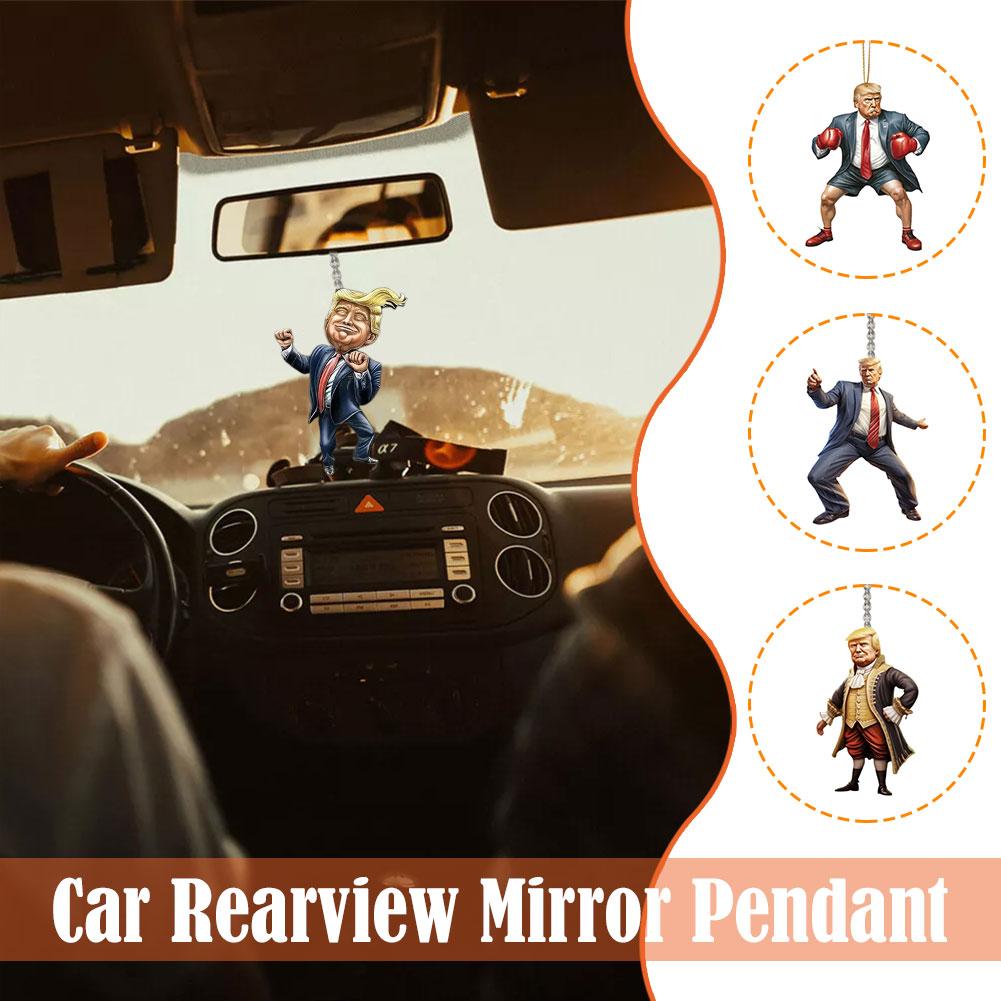 2D Акриловый кулон Президент Украшение заднего вида Транспортное средство Автомобильный Шарм Интерьерное украшение заднего вида Президентские аксессуары Задний D3M0