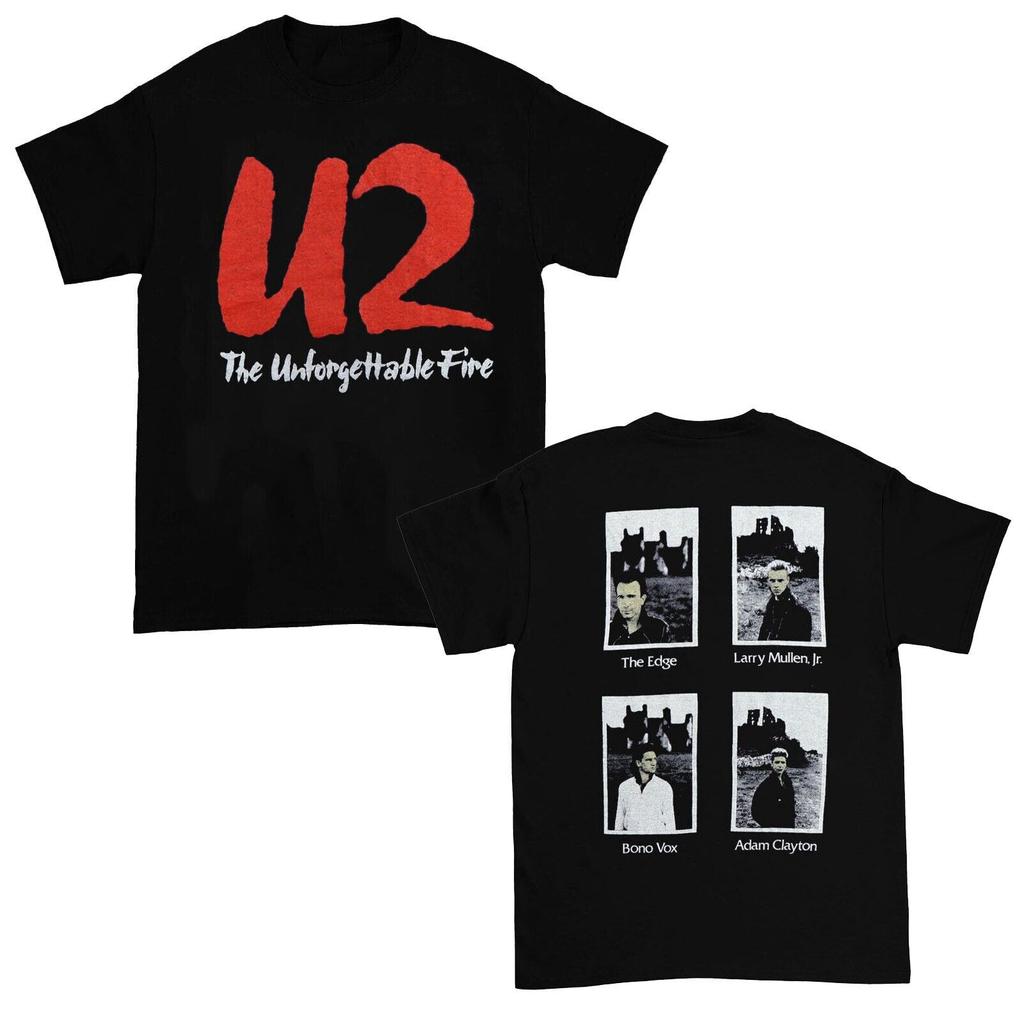 1985 U2 Unforgettable Fire New Double T-Shirt Mens Womens Tees Top