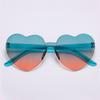 Trendy Gradient Lenses Candy Color Party Sun Glasses Heart-shaped Sunglasses Heart Glasses Shades