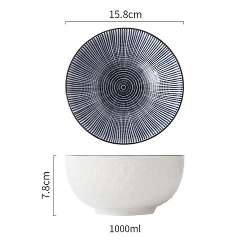 1 шт. японская посуда керамическая миска одинарная студенческая общежитие миски фруктовый салат суп рис популярная в сети миска для лапши ноль отходов