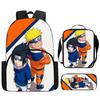 Набор из 2 шт. NARUTO Детский рюкзак с передним карманом и пеналом, легкий, прочный, для школы и повседневного использования, для мальчиков и девочек от 6 до 12 лет