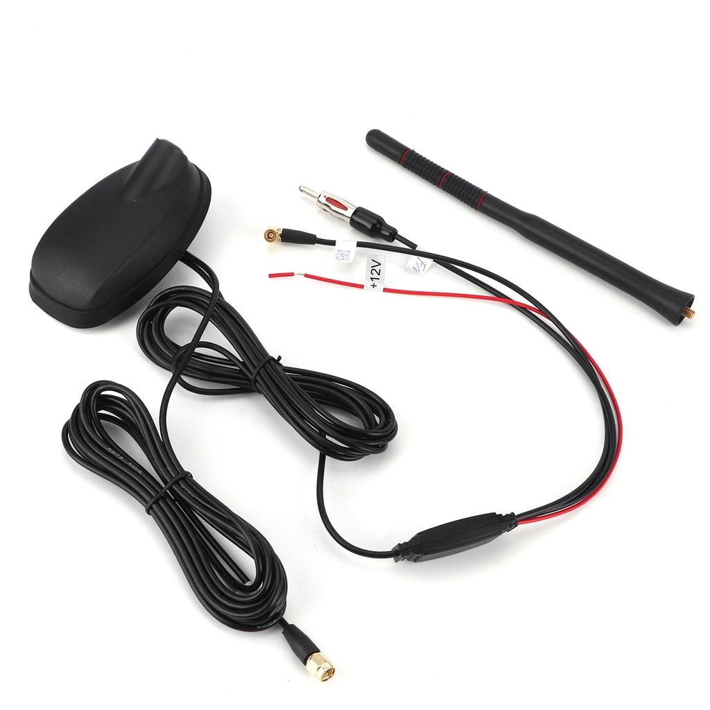 Car DAB+GPS+FM Antenna Active Amplified Top Roof Mount Waterproof Dustproof Universal
