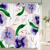 Flowers Butterfly Shower Curtain Fantasy Art Rose Floral Girls Waterproof Fabric Bathroom Curtain Room Decor Curtains With Hooks