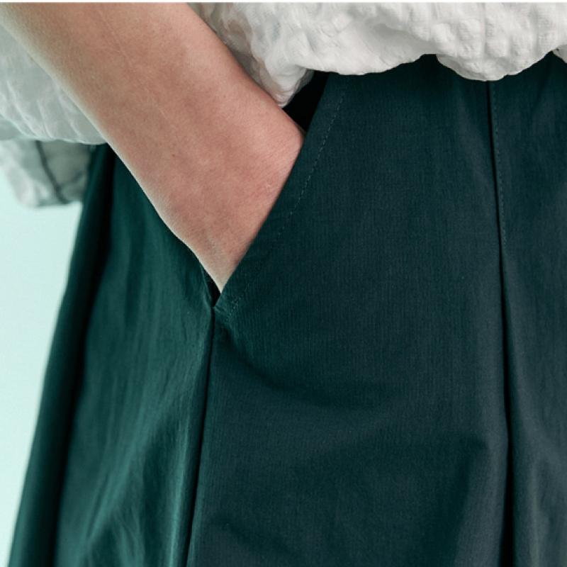 Maxza Pintuck Flare Banding Wide Culotte Pants Zc08ql400on