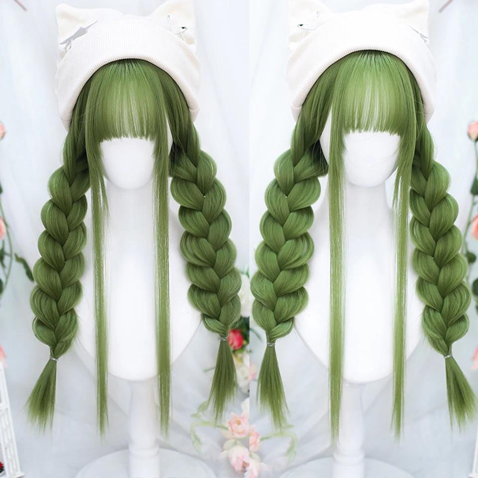 Длинный вьющийся синтетический парик с челкой по центру, темно-коричневый парик из натуральных вьющихся волос, женский парик для косплея, парик из термостойкого волокна