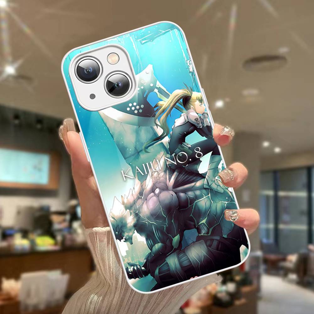 Классический Аниме K-kaiju No8 Для IPhone 14 13 12 Mini 11 Pro XS Max X XR 14 Plus Закаленное Стекло Чехол