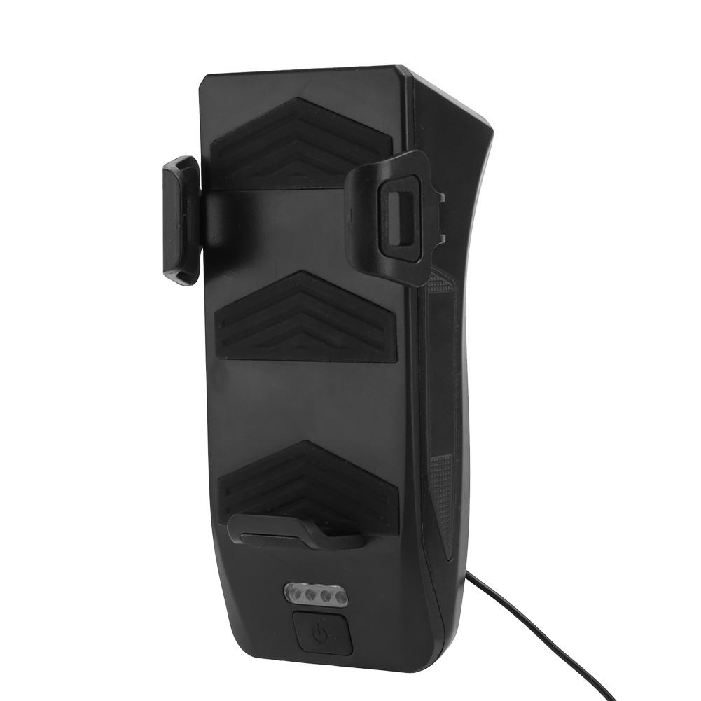 Многофункциональный USB-перезаряжаемый велосипедный фонарь Фара Звуковой сигнал Держатель для зарядки 4 в 1
